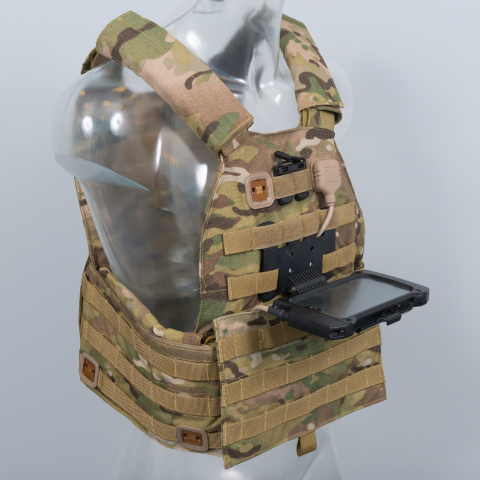 BAE Systems’ Broadsword® Spine® is a revolutionary piece of new wearable technology that has been designed as an alternative to heavy portable data and power supplies currently carried by military and emergency service personnel. (Photo: BAE Systems)
