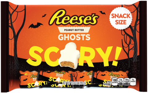 New Reese’s White Peanut Butter Ghosts Snack Size from The Hershey Company are a spooky addition to any Halloween party. (Photo: Business Wire)