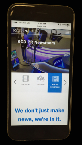 KCDPR.com is optimized for mobile browsing (Photo: Business Wire)