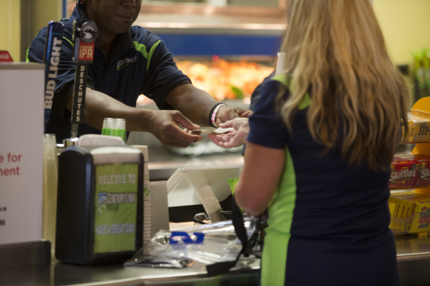 The First Data and Bypass solution at work at CenturyLink Field.
(Photo: Business Wire)