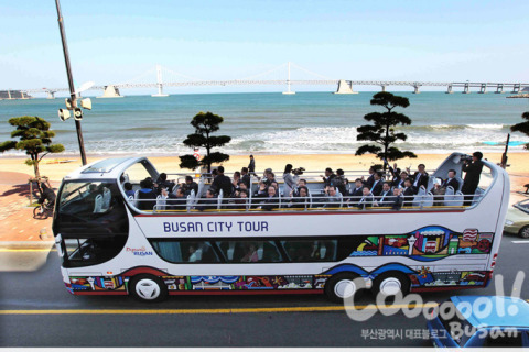 The Busan City Tour bus has been travelling to the city's popular tourist attraction sites including Haeundae, Gwangalli, Taejongdae, Oryukdo, Songdo, Centum City and Yonggungsa Temple. BUTI bus with Red Line (Busan Station - Haeundae), Blue Line (Haeundae - Yonggungsa Temple), Green Line (Yonghoman - Oryukdo), Jumbo Bus for Taejongdae and Oryukdo, and a night view tour by a double-decker bus is currently being operated. (Photo: Business Wire)