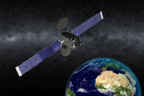 Artist's concept of the EUTELSAT 5 West B satellite Credit: Orbital ATK (Photo: Business Wire)