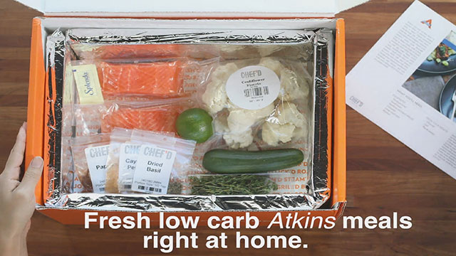 Chef'd and Atkins deliver low carb meal solutions to your doorstep.