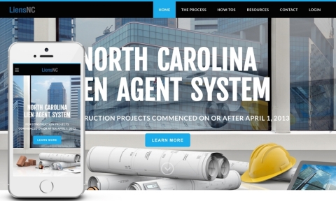 Newly redesigned LiensNC website features enriched design and multiple enhancements. (Graphic: Business Wire)
