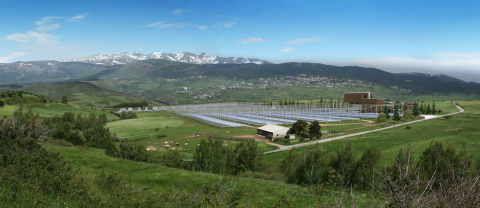 SUNCNIM world’s first Fresnel solar thermodynamic power plant with the capacity to store several hours of energy. Copyright CNIM