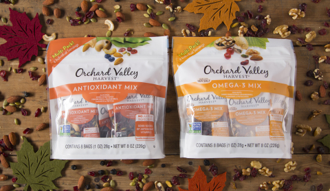 Orchard Valley Harvest Announces New Antioxidant and Omega-3 Wellness Mix Multi Packs (Photo: Business Wire)