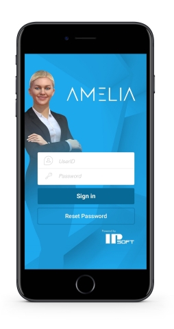 IPsoft launches a new mobile application built on its AI platform, Amelia for iPhone and Android devices. (Photo: Business Wire)