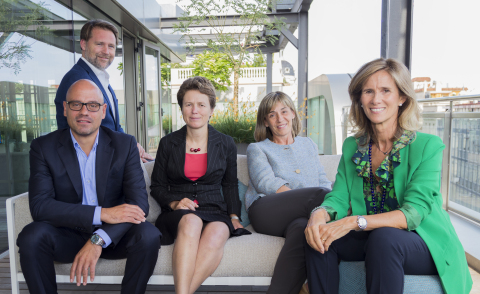 Ysios Capital Directors Josep Ll. Sanfeliu (top left), Joël Jean-Mairet, Karen Wagner, Julia Salaverria (left to right), and Cristina Garmendia (right bottom). (Photo: Business Wire)