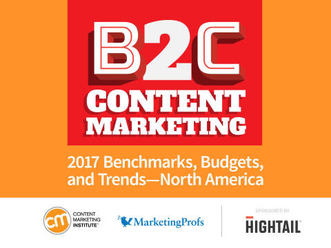 Content Marketing Institute Releases New Research on State of Business-to-Consumer (B2C) Content Marketing in North America (Graphic: Business Wire)