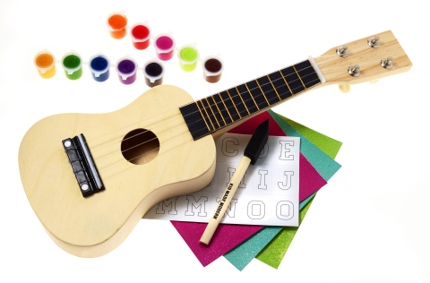 Find the perfect gift for everyone on your list this holiday season at Macy’s stores and on macys.com; Kid Made Modern Ukulele Stencil Kit, $29.99. (Photo: Business Wire)