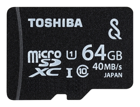 SeeQVault(TM)対応の64GBのmicroSDメモリカード（写真：ビジネスワイヤ）
