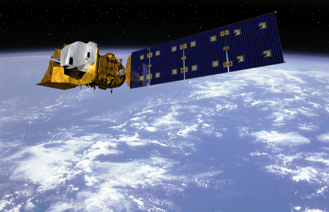 Artist's concept of the Landsat 9 satellite--Credit: Orbital ATK
