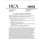 HCA Reports 2016 3Q Results