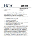 HCA Reports 2016 3Q Results