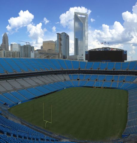 The Carolina Panthers have installed a new Aruba Gigabit Wi-Fi network in their Bank of America Stadium to heighten the fan experience. (Photo: Business Wire)