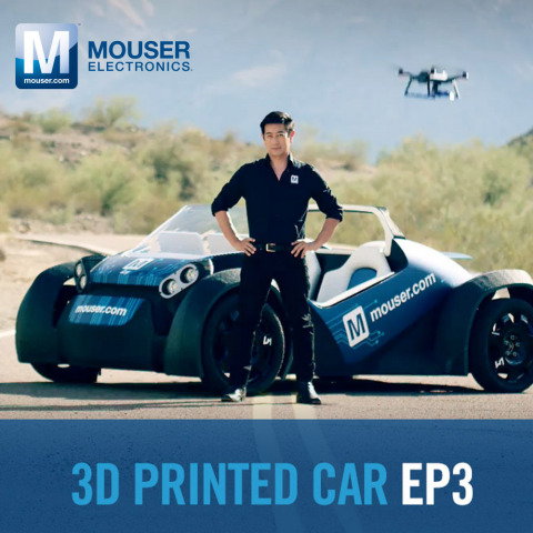 Mouser Electronics, Grant Imahara and Local Motors reveal the Fly Mode 3-D vehicle and video from the exciting Empowering Innovation Together™ program, visit www.mouser.com/empowering-innovation. (Graphic: Business Wire)