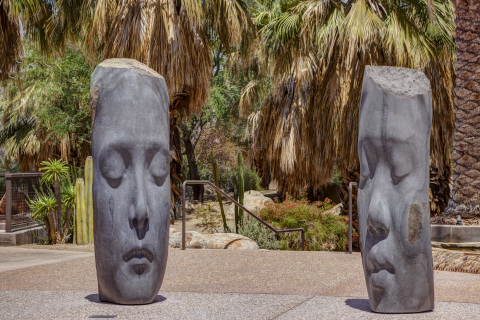 Jaume Plensa’s Awilda and Laura reside in the permanent collection of the Palm Springs Art Museum, the generous gift of the Faye and Herman Sarkowsky Foundation. (Photo: David Blank)