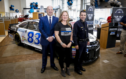 Pictured above: ZAK Founder Vic Keller; Sister of fallen officer Michael Krol, Amie Schoenbaechler; Dallas Police Department Chief David Pughes (Photo: Business Wire)