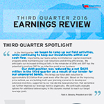 CRC 3Q16 Earnings Infographic (Graphic: Business Wire)