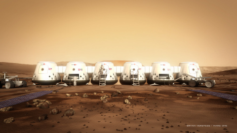 Mars One settlement 
(Photo: Mars One / Bryan Versteeg)