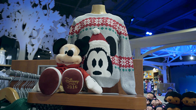 Behind-the-scenes peek of Disney Store getting ready for the holidays.