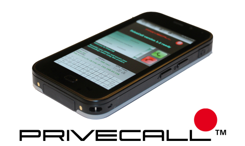 PriveCall encryption device for secure mobile communication with PriveOS (Photo: Business Wire)