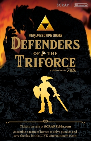 The “Defenders of the Triforce” Puzzle Tour will be hitting eight cities all around the country beginning in January. (Graphic: Business Wire) 