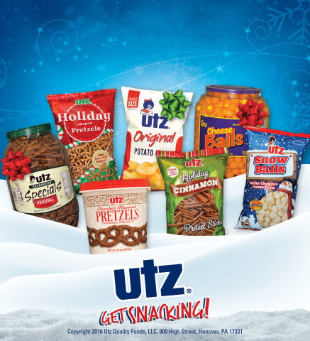 Utz® Quality Foods,LLC brings back its holiday snack line and kicks off the Nice List Giveaway promotion. (Photo: Business Wire)