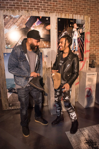 Vic Mensa and Ebro at UGG x Footaction private event in New York City. (Photo: Business Wire)