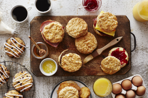 The Bojangles’ made-from-scratch buttermilk biscuit, made hot and fresh every 20 minutes, is a true icon of the Southeast. (Photo: Bojangles’)