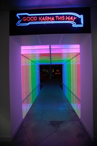 "Good karma this way" - the entrance to Karmarama in London (Photo: Business Wire)
