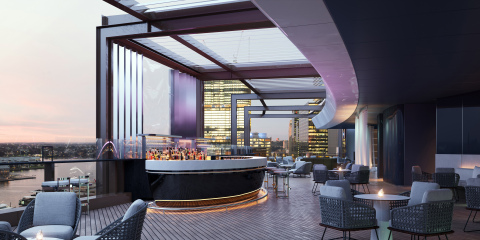 The open-air bar is set to open in late December, and will offer unbelievable views of Sydney. (Photo: Business Wire)