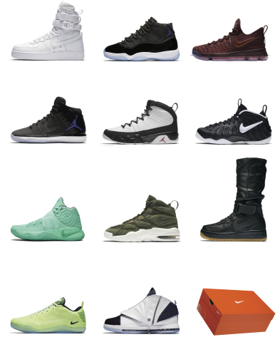 Nike presents the 12 Soles Collection this weekend, December 3-4, via the Nike+ SNKRS app. (Photo: Business Wire)
