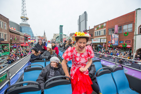 Minnie Pearl's first ever Madame Tussahs wax figure introduced at the 63rd Annual Nashville Christmas Parade on December 3, 2016. Figure can be seen at the Nashville attraction opening in spring 2017. (Photo: Business Wire)