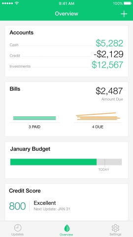 Bill pay in Mint app (Graphic: Business Wire)