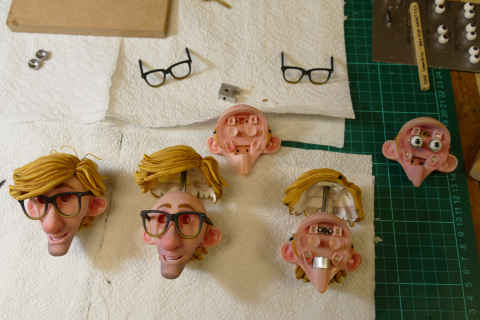 The 3D printed faces for each character expression had finished full-color capabilities, ready to be assembled with hairpieces and accessories (Photo: Business Wire)