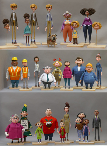 All figures featuring in the three-minute advertisement film have 3D printed facial expressions (Photo: Business Wire)