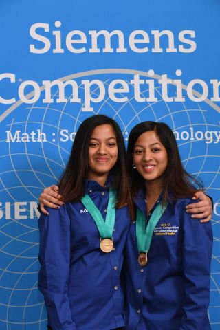 Twins Adhya and Shriya Beesam of Plano, TX, team winners of the 2016 Siemens Competition in Math, Science and Technology, will share a $100,000 scholarship. (Photo: Business Wire)