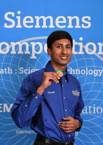 Vineet Edupuganti, of Portland OR, is the individual winner of the 2016 Siemens Competition in Math, Science and Technology -- and takes home a $100,000 scholarship. (Photo: Business Wire)
