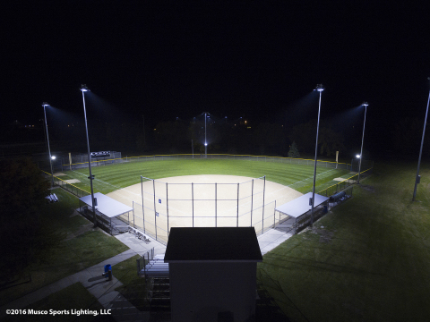 Musco's Total Light Control—TLC for LED™ technology is a responsible sports lighting system for players, owners, managers, neighbors, and the night sky. (Photo: Musco Lighting)