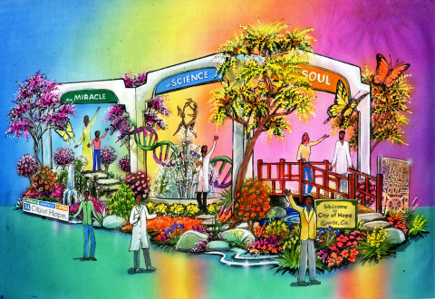 For the 45th year, City of Hope will be participating in the annual Tournament of Roses Parade. The 2017 float, themed “The Miracle of Science with Soul,” reflects City of Hope’s unique combination of leading-edge research and lifesaving care, a combination that creates second chances for patients suffering from cancer, diabetes and other life-threatening diseases. Patients credit their medical teams for giving them those second chances and a future — inspiring them to continue to have long, successful lives. (Photo: Business Wire)