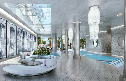 The South Tower Lobby Rendering (Credit: The Trump Group)