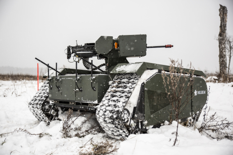 Milrem has successfully tested the THeMIS as an unmanned weapons platform together with the Estonian ... 