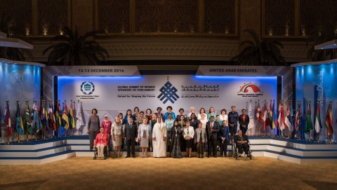 Group shot at Global Summit of Women Speakers (Photo: ME NewsWire)