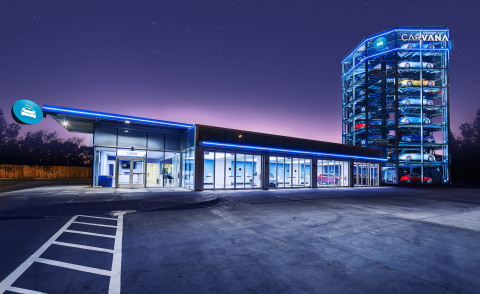 Carvana opens the nation’s largest coin-operated Car Vending Machine in Houston (Photo: Business Wire)