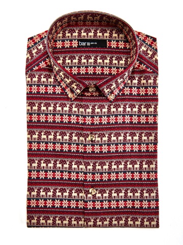 Find incredible gifts for last-minute holiday shopping at Macy’s; Bar III Reindeer Shirt, $65 (Photo: Business Wire)