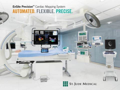St. Jude Medical(TM) Announces FDA Clearance of EnSite Precision(TM) Cardiac Mapping System (Photo: St. Jude Medical).