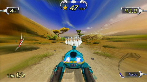 Trick Racing gets redefined! Pilot your Robotic insect or animal racer around the tracks at high speeds while performing stunts in this Wii game. (Photo: Business Wire) 