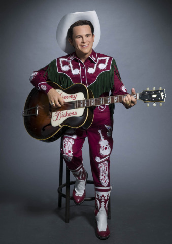 Little Jimmy Dickens' first ever Madame Tussauds wax figure revealed by Brad Paisley on the Grand Ole Opry stage on December 17, 2016. Figure can be seen at the Nashville attraction opening in spring 2017. (Photo: Business Wire)