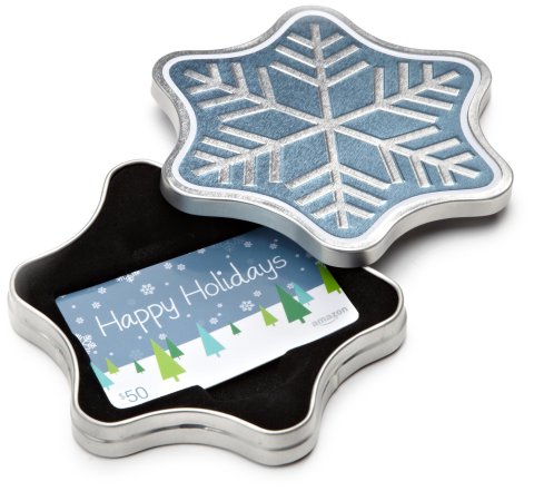 Amazon.com Gift Card in a Snowflake Tin (Photo: Business Wire)